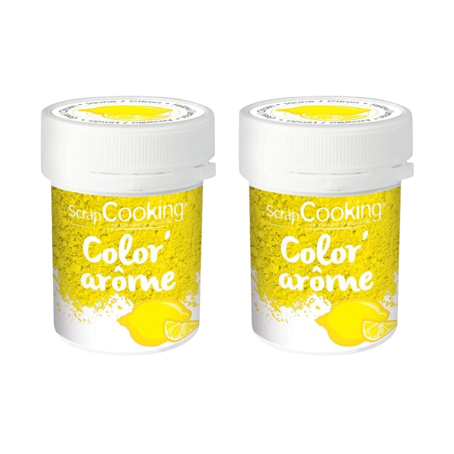 Colorant alimentaire jaune arôme citron 20 g Scrapcooking - Mathon