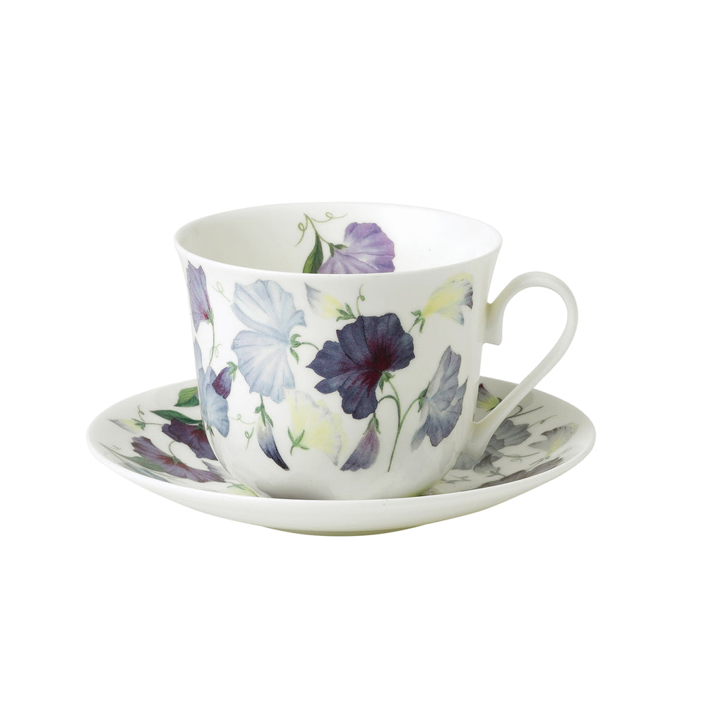 Déjeuner 45 cl et sous-tasse Sweety violet Roy Kirkham - Mathon