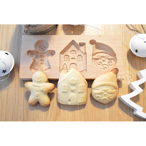 Moule bois biscuits fourrés Noël Scrapcooking - Mathon - 4