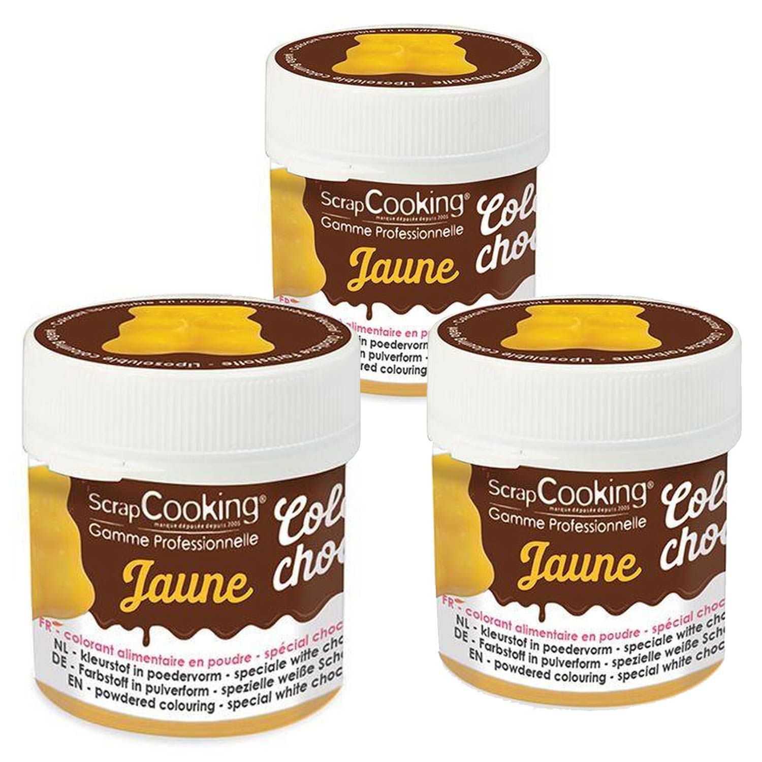 Colorant alimentaire liposoluble 15 g - jaune Scrapcooking - Mathon