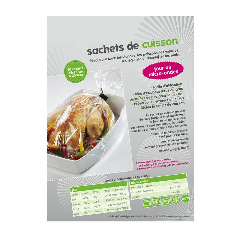 20 sachets de cuisson avec 20 liens Chevalier diffusion - Mathon