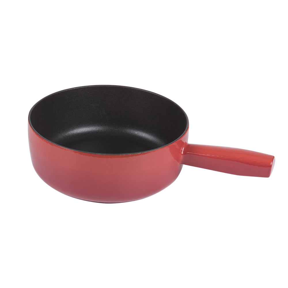 Poêlon savoyard en fonte émaillée 24 cm pour fondue Invicta - Mathon