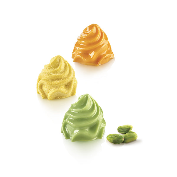 Plaque silicone 3D 6 empreintes Cream Silikomart - Mathon - 1