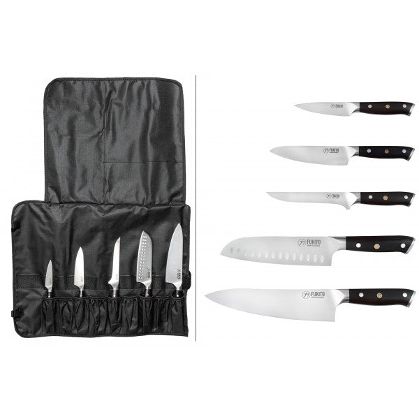 Trousse 5 couteaux de cuisine Fukito Ebène X50 Fukito - Mathon - 1