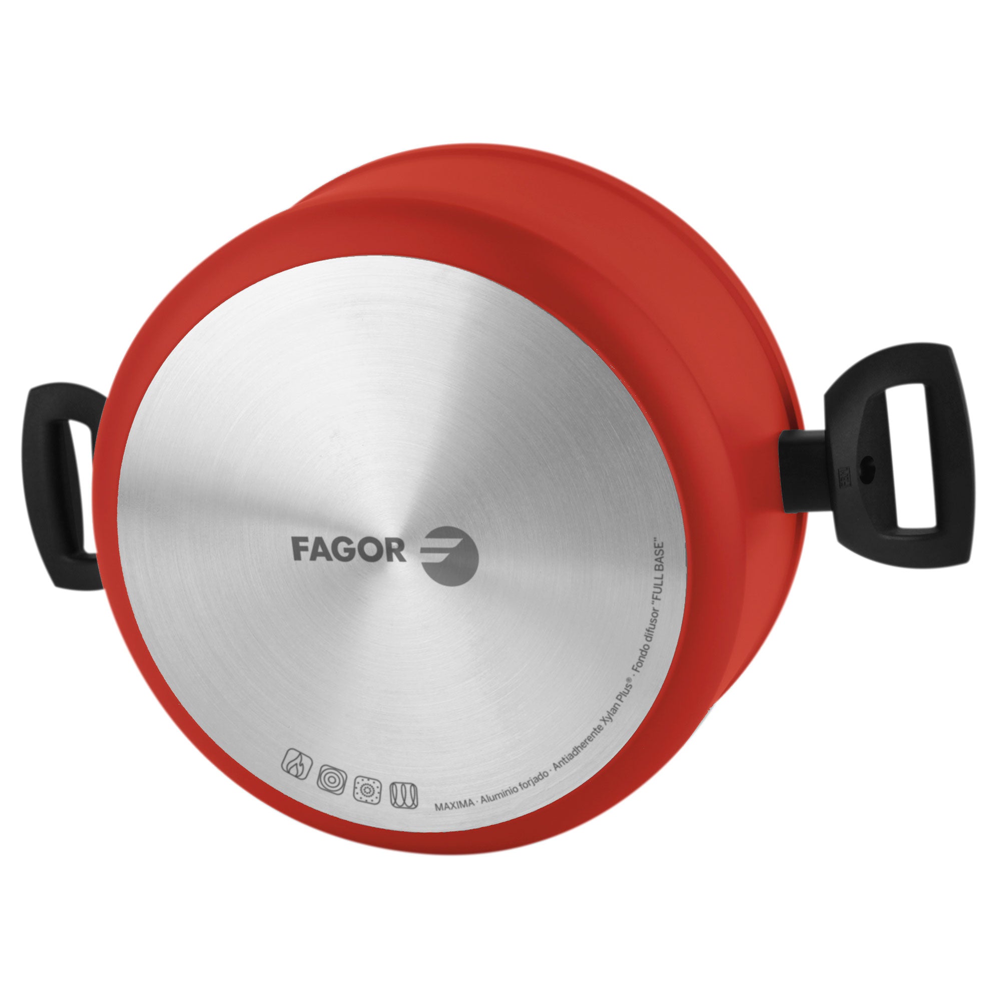 Batterie de Cuisine à Induction 8 Pièces Aluminium Forgé Antiadhésif sans PFOA  Rouge Maxima - Mathon - 5