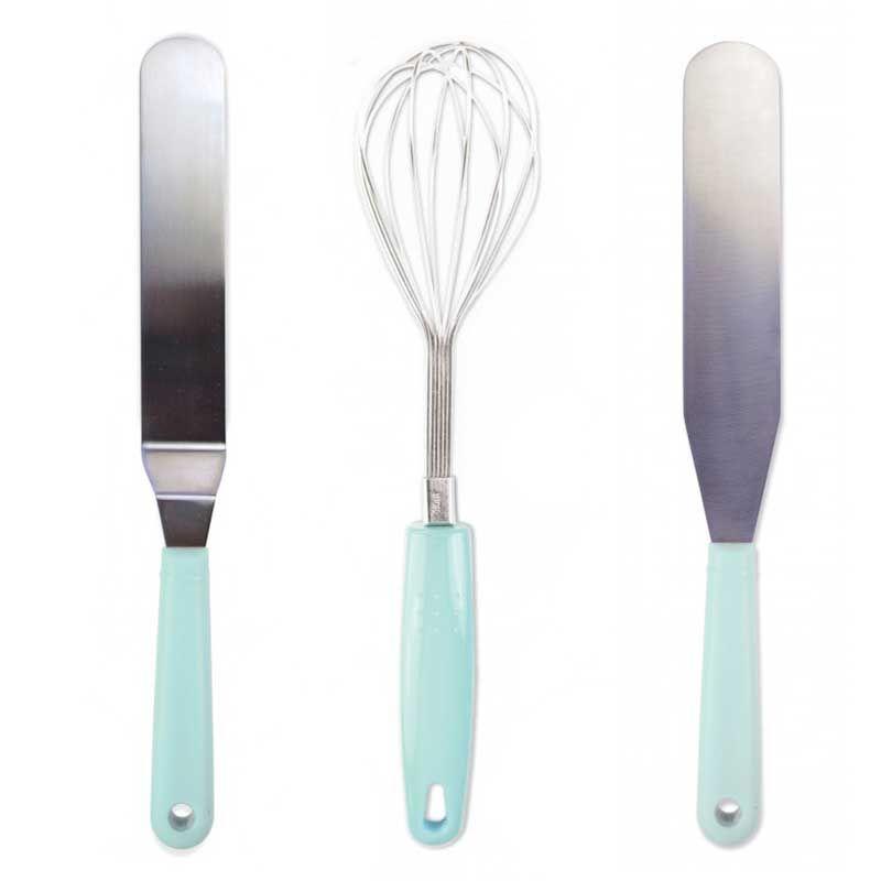Ustensiles pâtissiers - 1 fouet + 2 spatules Scrapcooking - Mathon