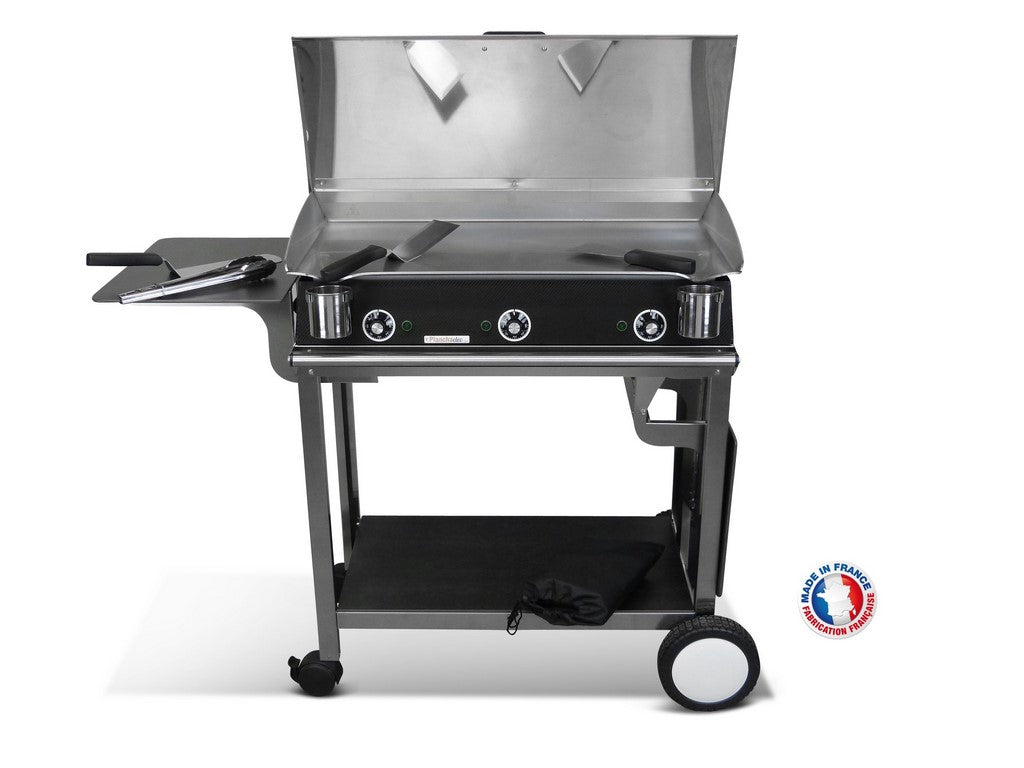 Pack plancha électrique  Lux 830 Carbon - Chariot Rivoli Planchaelec - Mathon - 2