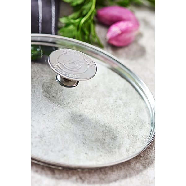 Couvercle en verre cerclé inox 14 cm De Buyer - Mathon - 2