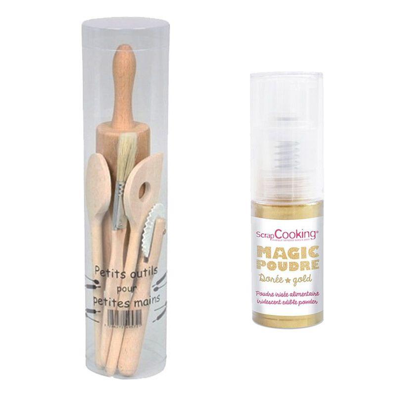 Coffret à pâtisserie pour enfants + 1 poudre alimentaire irisée dorée Youdoit - Mathon
