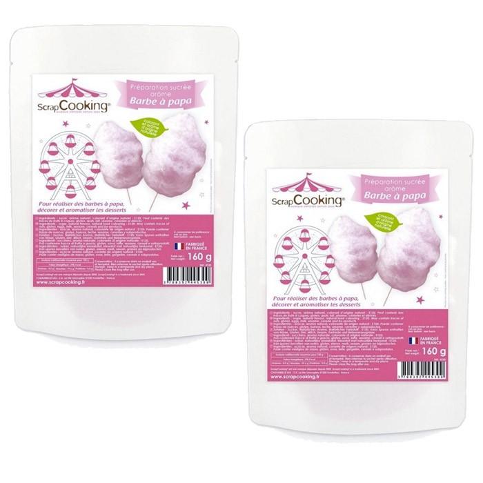 Préparation barbe à papa rose 320 g Scrapcooking - Mathon