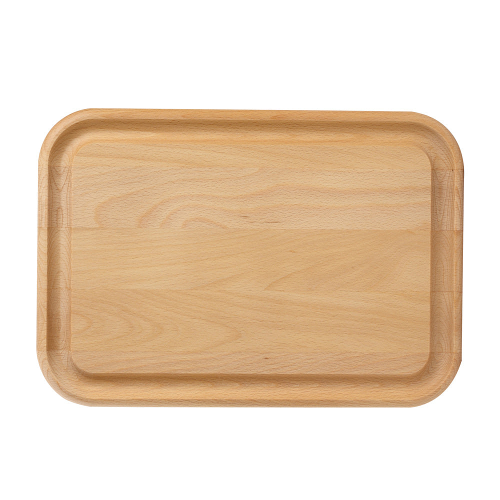 Planche rectangle avec rigole 37x25 cm en hêtre T&G Woodware - Mathon - 2