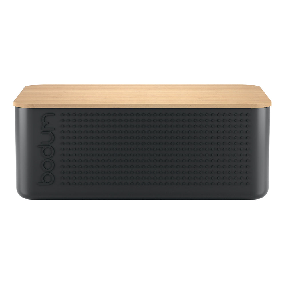 Boîte à pain avec couvercle 37 cm en bambou noir Bodum - Mathon