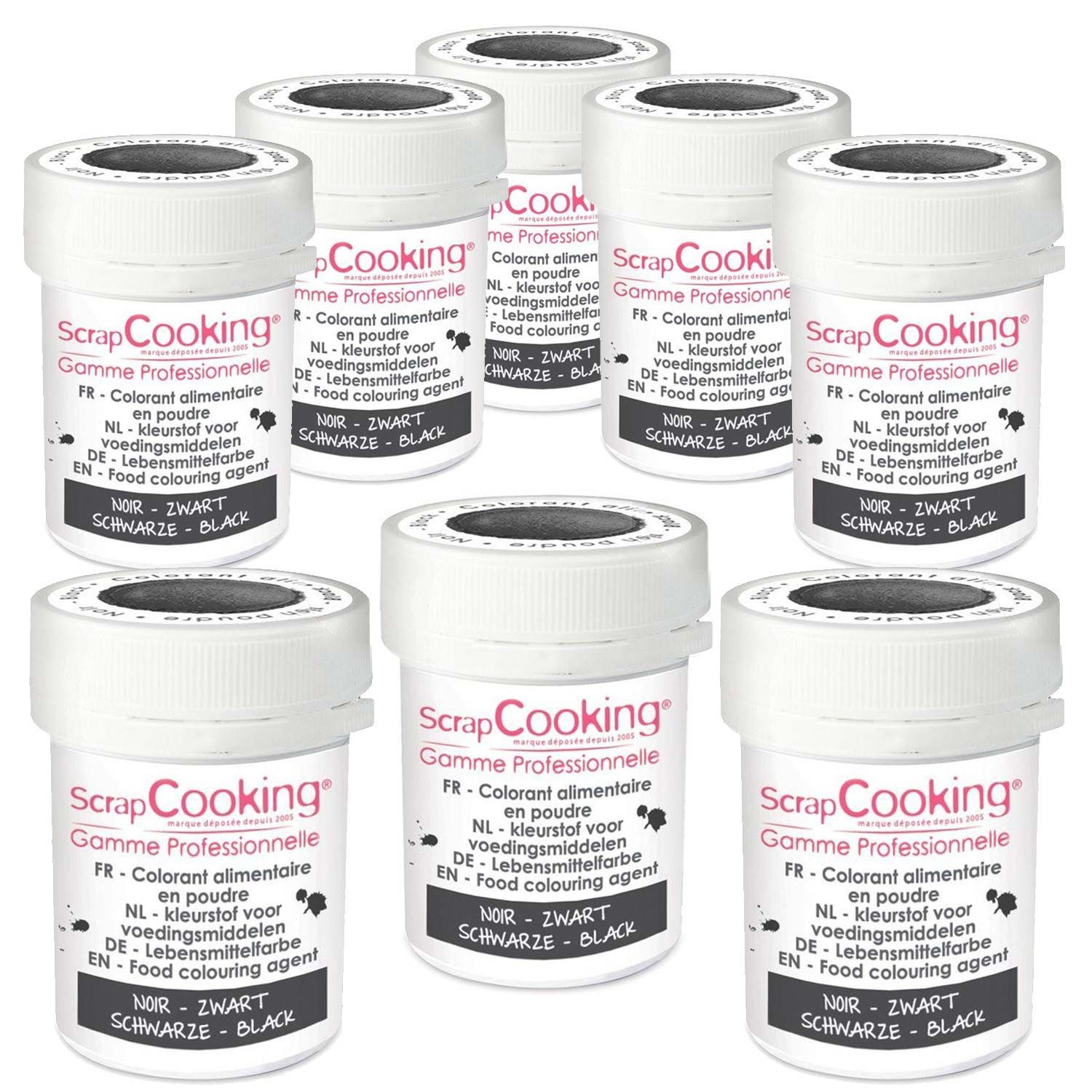 Colorant alimentaire en poudre noir 40 g Scrapcooking - Mathon