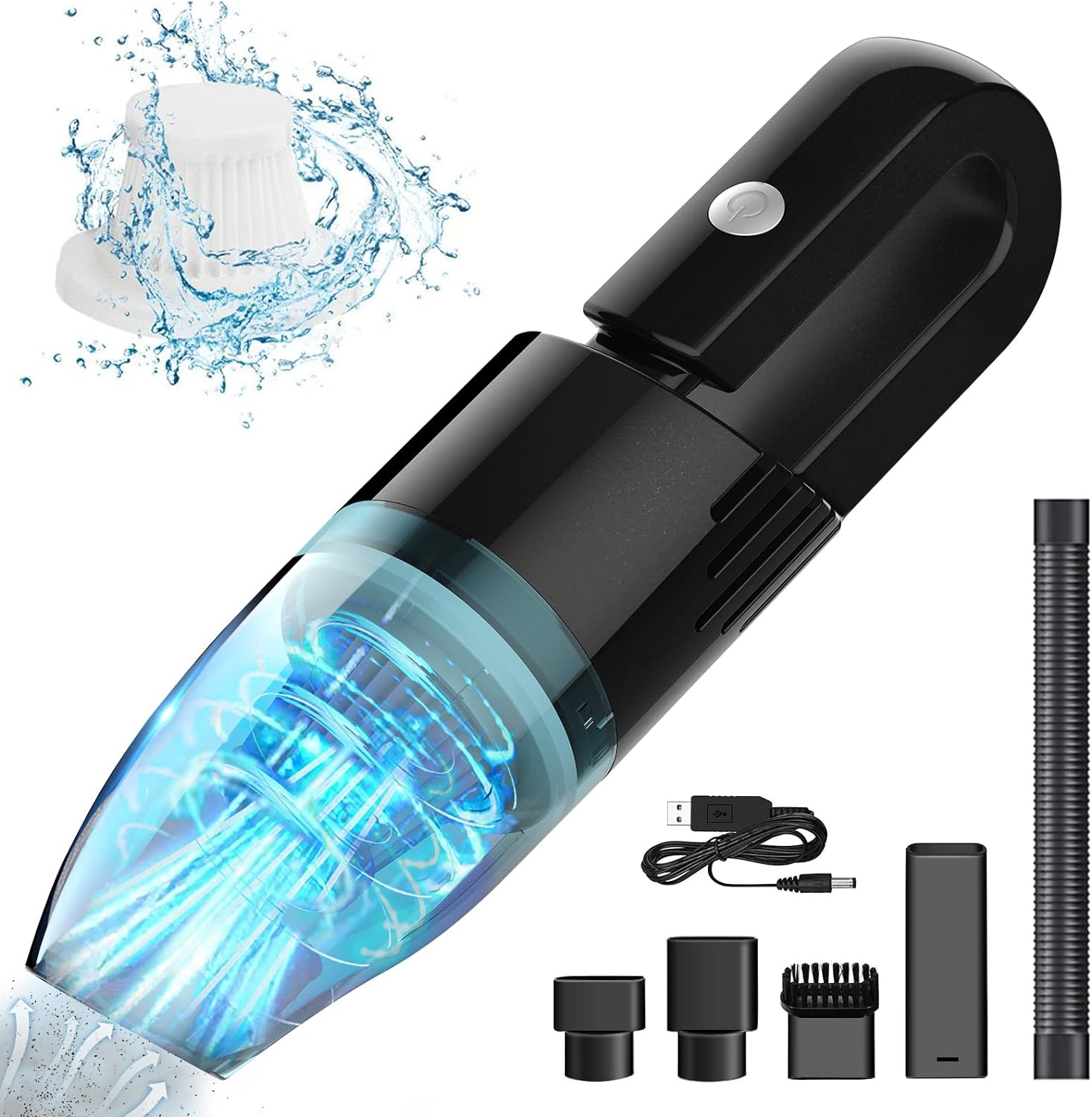 Aspirateur de table sans fil rechargeable 2000mAh noir Vendos85 - Mathon