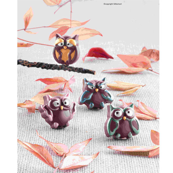 Moule en silicone 12 chocolats chouette Silikomart - Mathon - 3