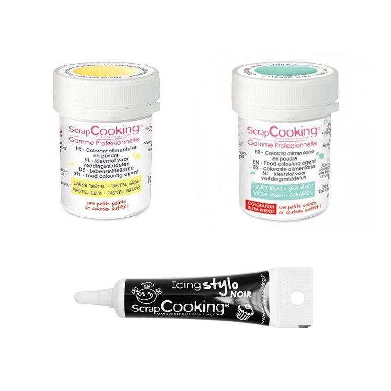 2 colorants alimentaires vert d