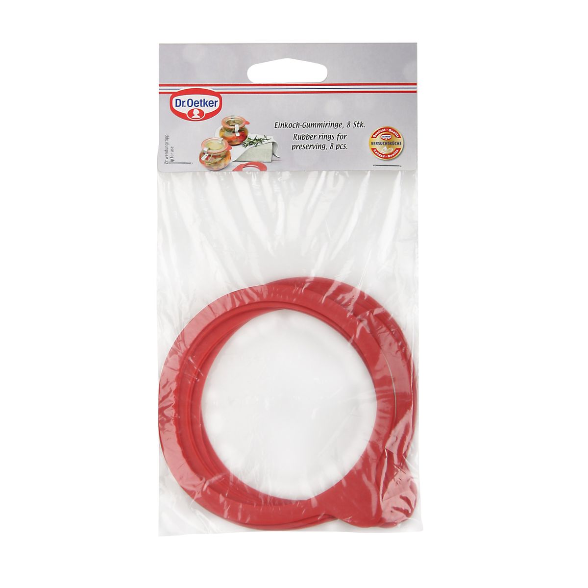 Lot de 8 joints caoutchouc pour bocaux en verre  Confiture Dr. Oetker - Mathon - 2