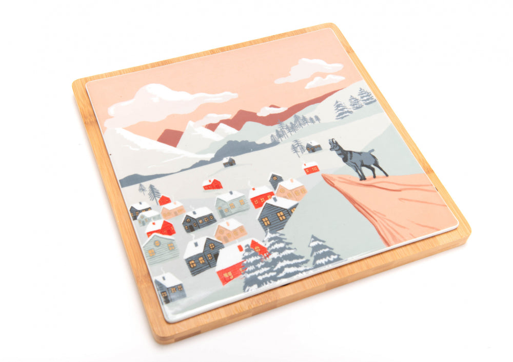 Coffret plateau carré montagne Amadeus - Mathon