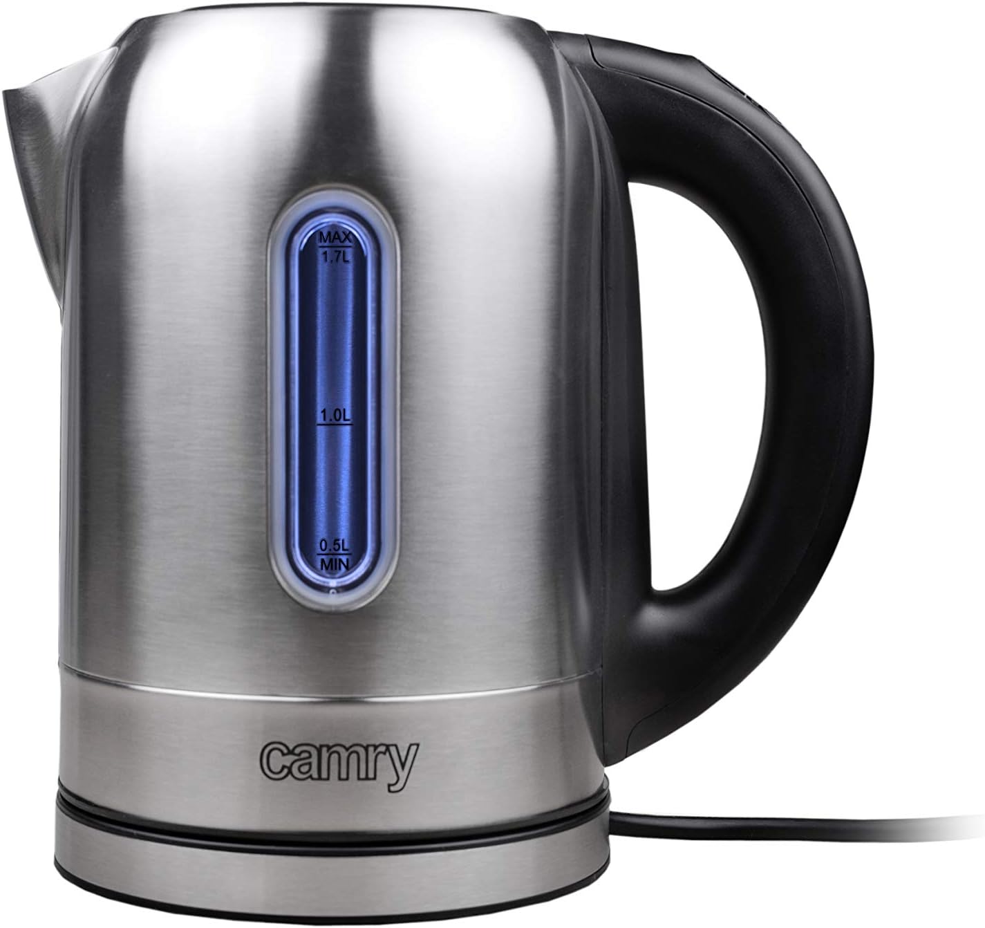 bouilloire électrique de 1,7L 2200W gris noir Camry - Mathon