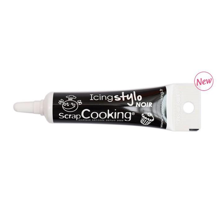 Stylo de glaçage noir Scrapcooking - Mathon