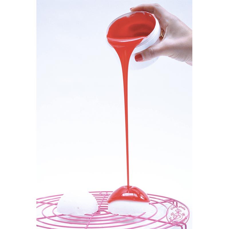 Glaçage goût fruité effet miroir rouge 300 g Scrapcooking - Mathon