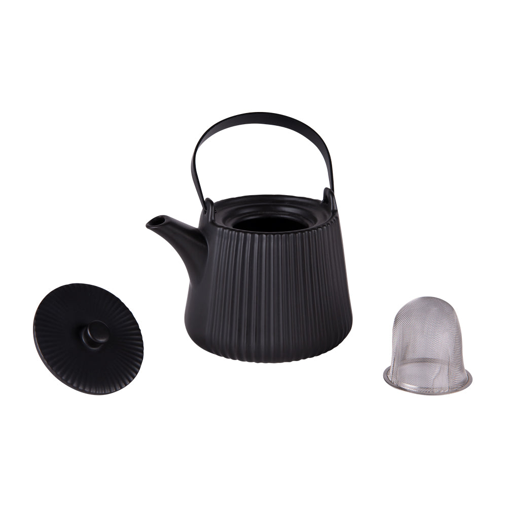 Théière Tiao 1L noir avec filtre Table passion - Mathon - 2