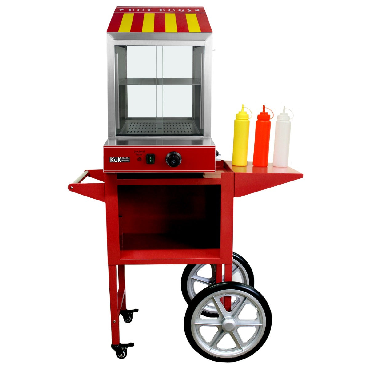 KuKoo Cuiseur vapeur pour Hot Dog avec Chariot assorti Kukoo - Mathon - 1
