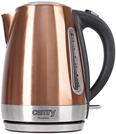 bouilloire électrique de 1,7L 2200W marron gris noir Camry - Mathon