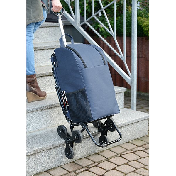 Chariot de courses avec siège bleu Wenko by Maximex - Mathon - 4