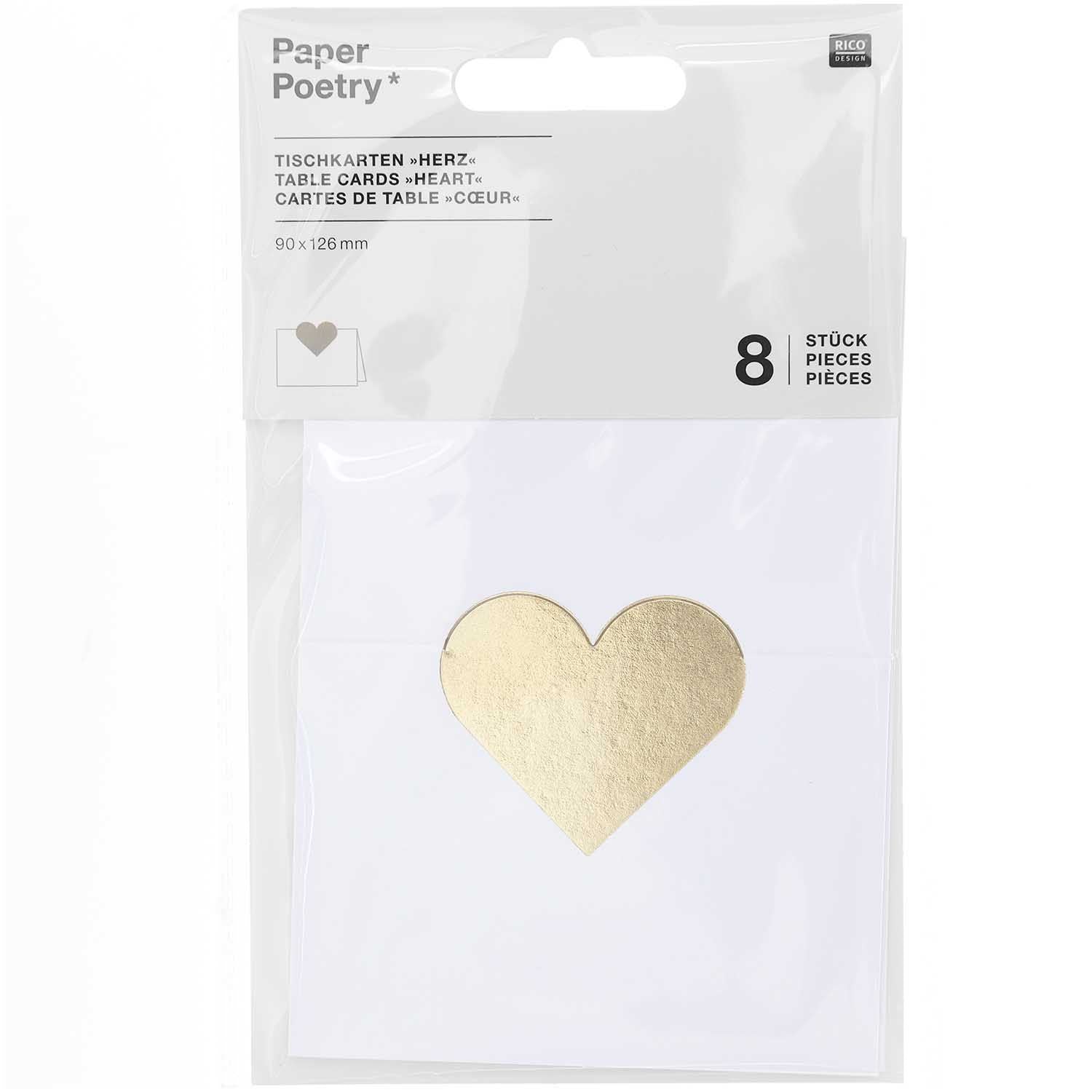 Marque-places Coeurs Rico Design - Mathon