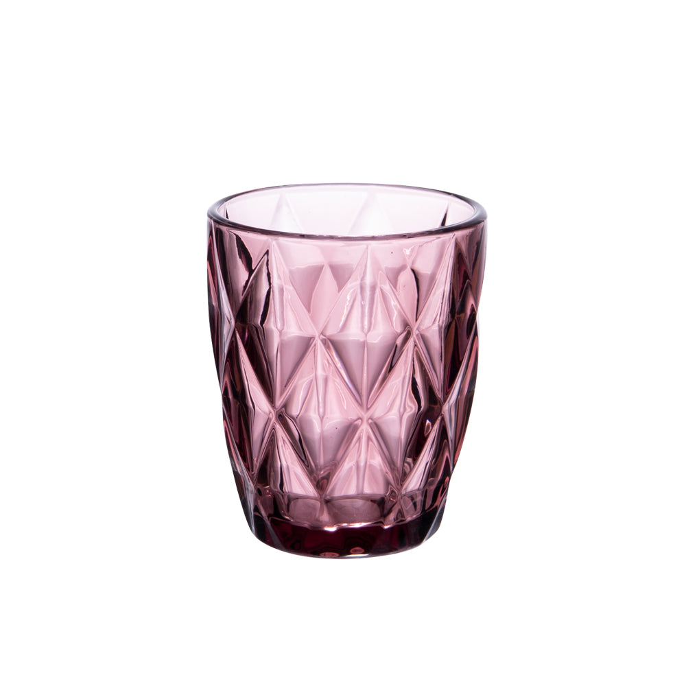 Boite de 6 gobelets bas 24 cl diamond rose Trend