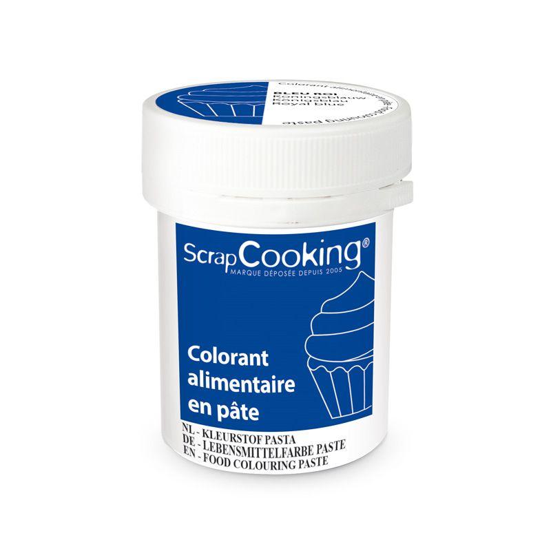 Colorant alimentaire en pâte 20 g - Bleu roi Scrapcooking - Mathon