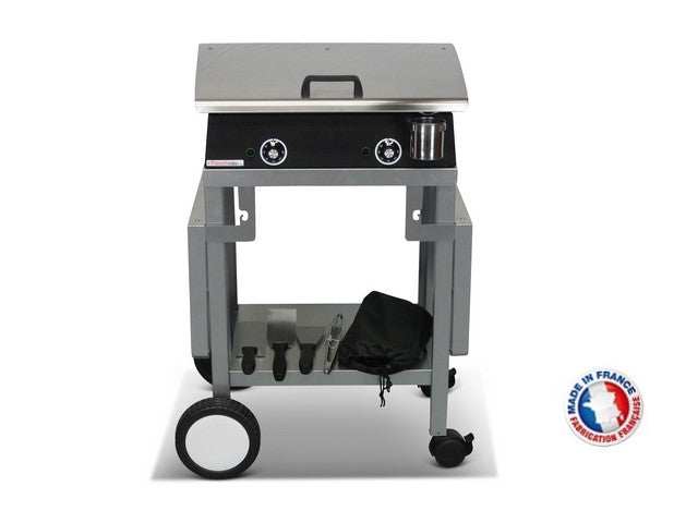 Pack plancha électrique  Lux 600 Carbon - Chariot Monceau Planchaelec - Mathon - 3