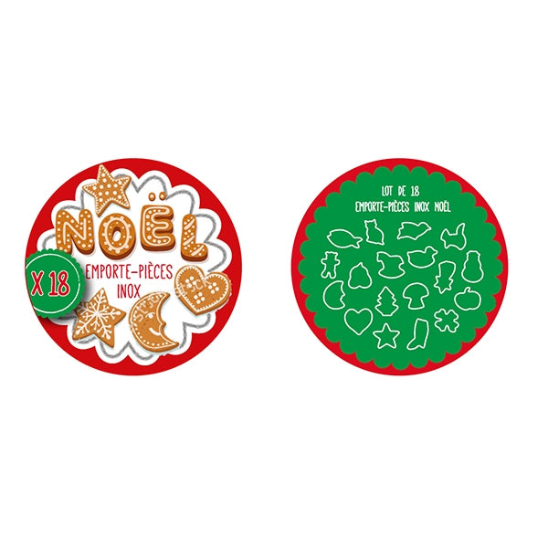 Boîte 18 découpoirs inox Noël Patisse - Mathon - 3