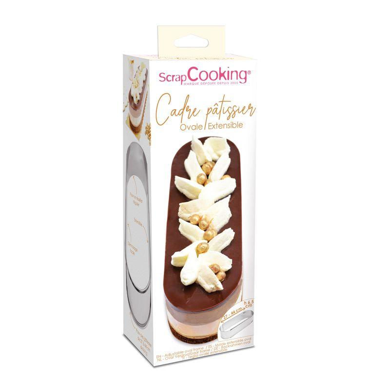 Cadre pâtissier extensible - Ovale Scrapcooking - Mathon
