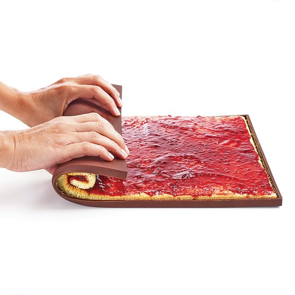 Plaque à pâtisserie ronde en silicone Ø24,5x5 cm pour gâteaux
