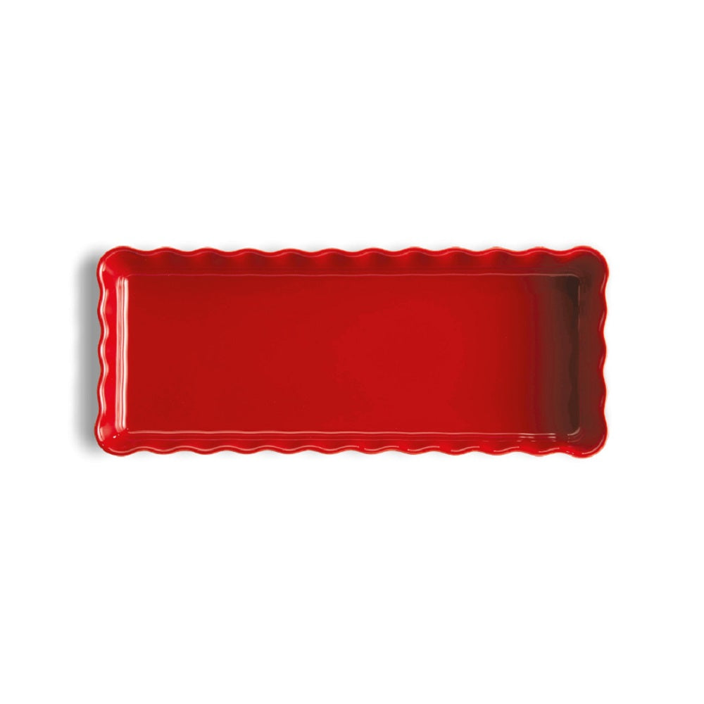 Tourtière rectangle rouge 36 cm Emile Henry - Mathon - 2