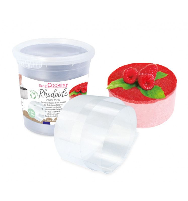 2 rubans rhodoïde pour entremets 3 m x 4 cm Scrapcooking - Mathon
