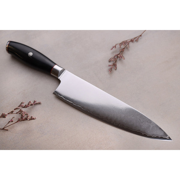 Couteau modèle chef Wusaki Fujiko Black 20cm manche en pakka Wusaki - Mathon - 4
