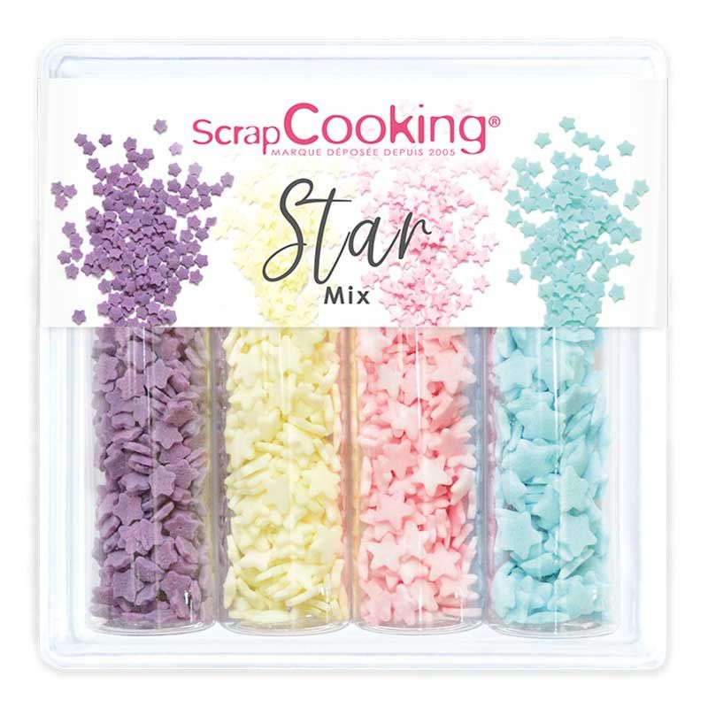 Mix de décors sucrés Étoiles 52 g Scrapcooking - Mathon