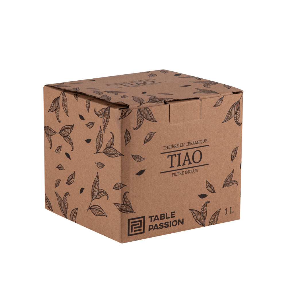 Théière Tiao 1L noir avec filtre Table passion - Mathon - 3