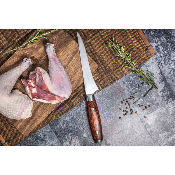 Couteau Sayuto Pakka X50 modèle désosseur 15cm manche riveté Sayuto - Mathon - 4