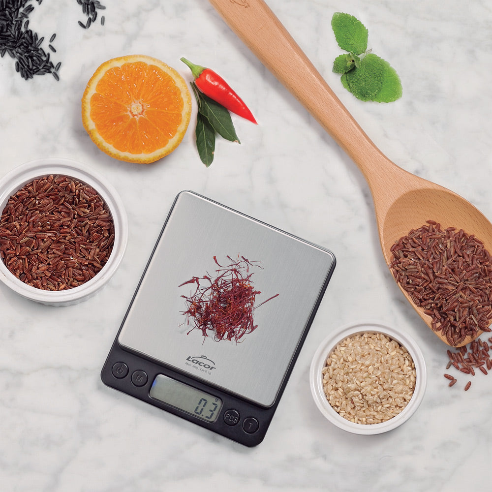 Balance de précision noire 2KG/0.1G Lacor - Mathon - 2