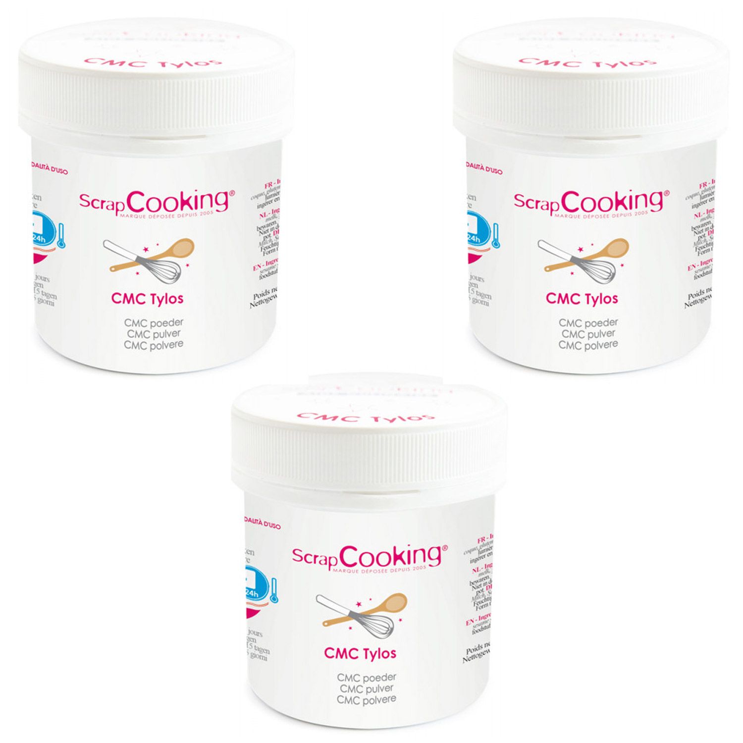 Colle alimentaire CMC Tylos en poudre 105 g Scrapcooking - Mathon