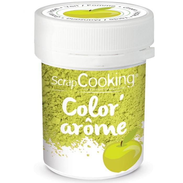 Colorant alimentaire vert - arôme pomme 10 g Scrapcooking - Mathon