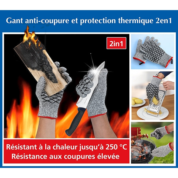 Paire de gants de protection 2 en 1 femme Wenko by Maximex - Mathon - 5