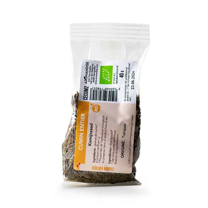 Cumin entier bio - 40 g Aromandise - Mathon