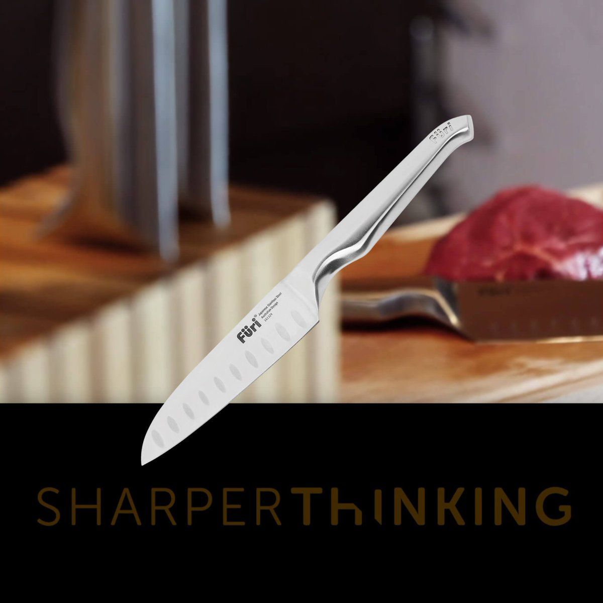 Couteau santoku en inox lame de 11 cm Füri - Mathon - 2