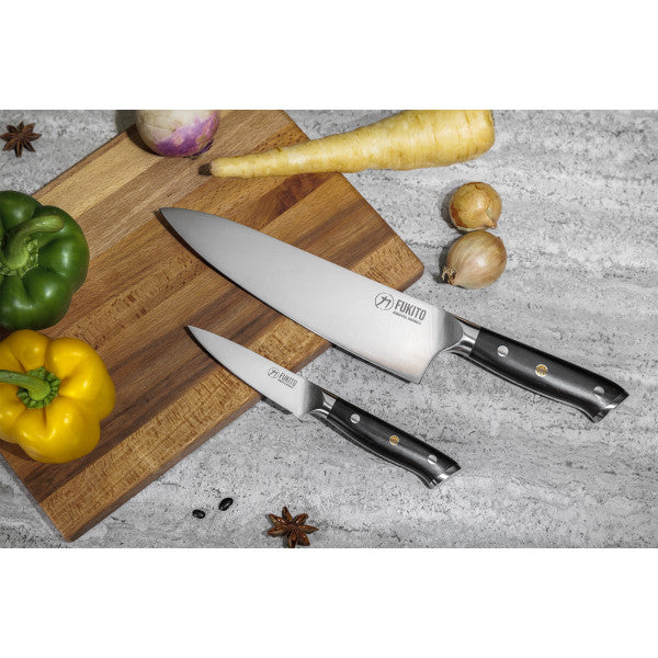 Coffret 2 couteaux de cuisine Fukito Ebène X50 Fukito - Mathon - 3