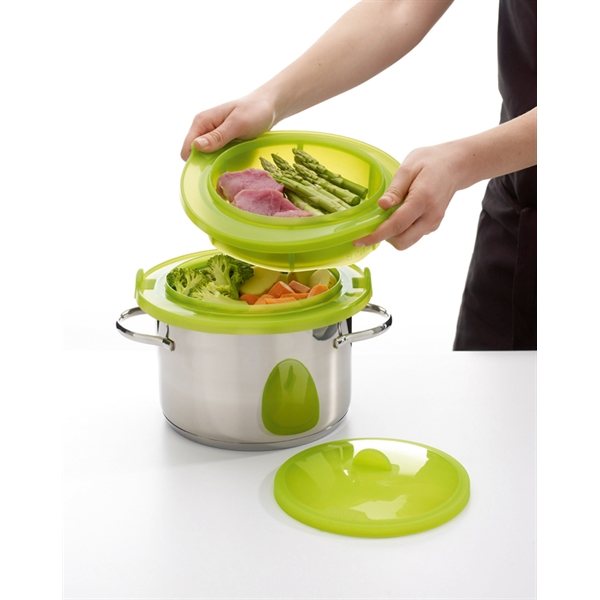 Cuit vapeur 2 étages Lékué - Mathon - 6